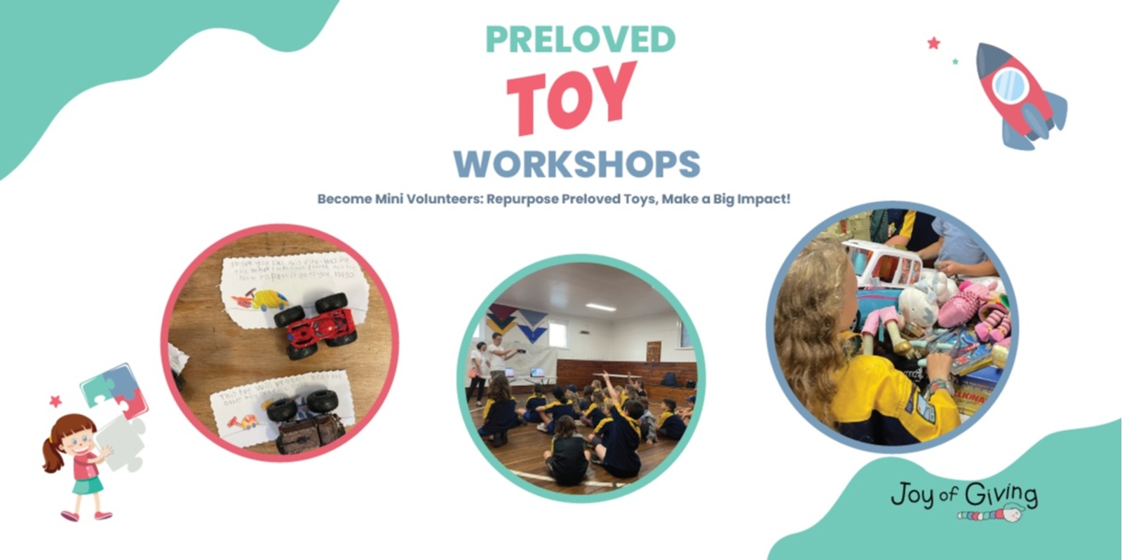 Banner image for Pre-loved Toy Workshop - 6 and older