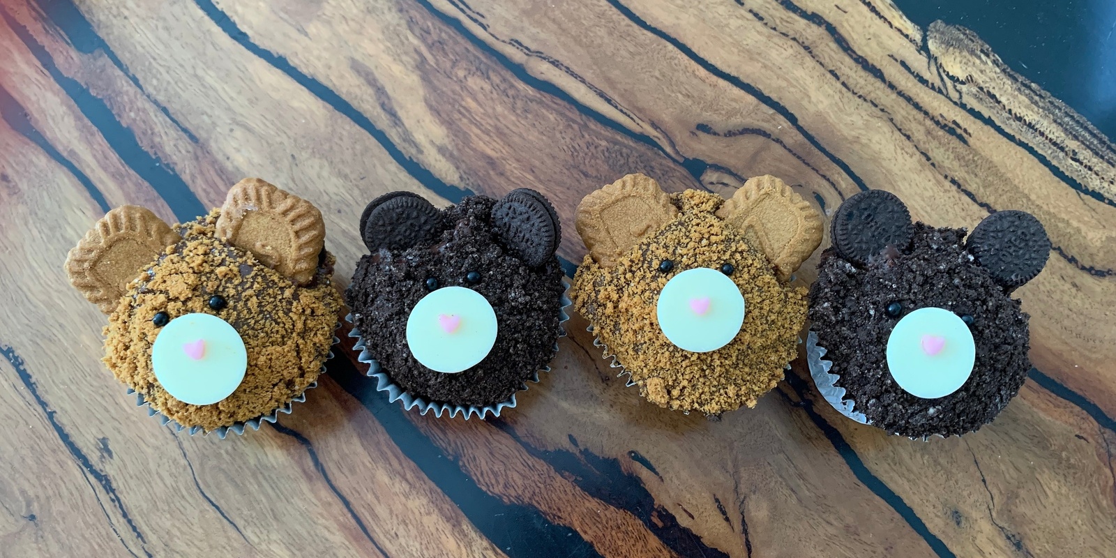 Banner image for Biscoff bears kids cupcake class