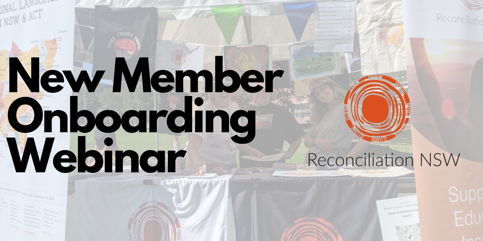 Banner image for Onboarding Webinar Q4 - New Member Organisations of Reconciliation NSW
