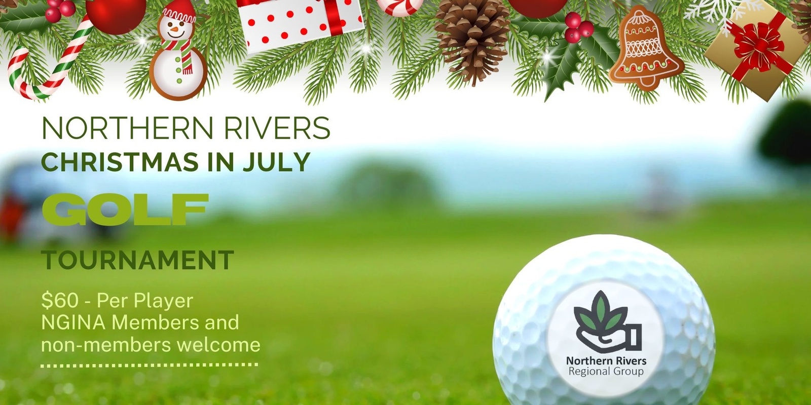 Banner image for NORTHERN RIVERS CHRISTMAS IN JULY GOLF TOURNAMENT