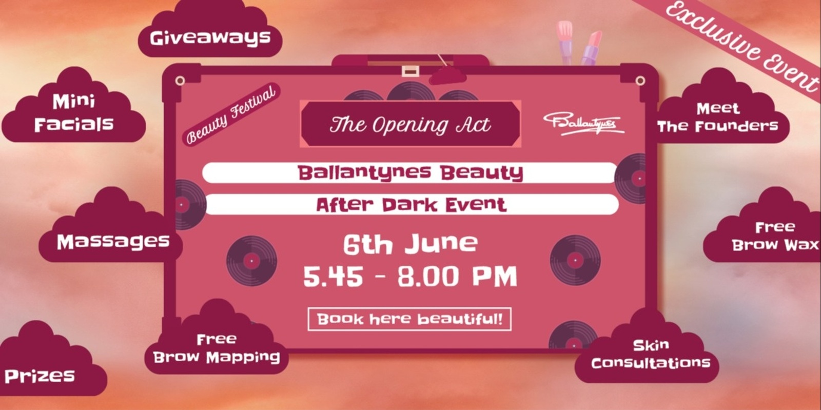 Banner image for Ballantynes Beauty After Dark Event