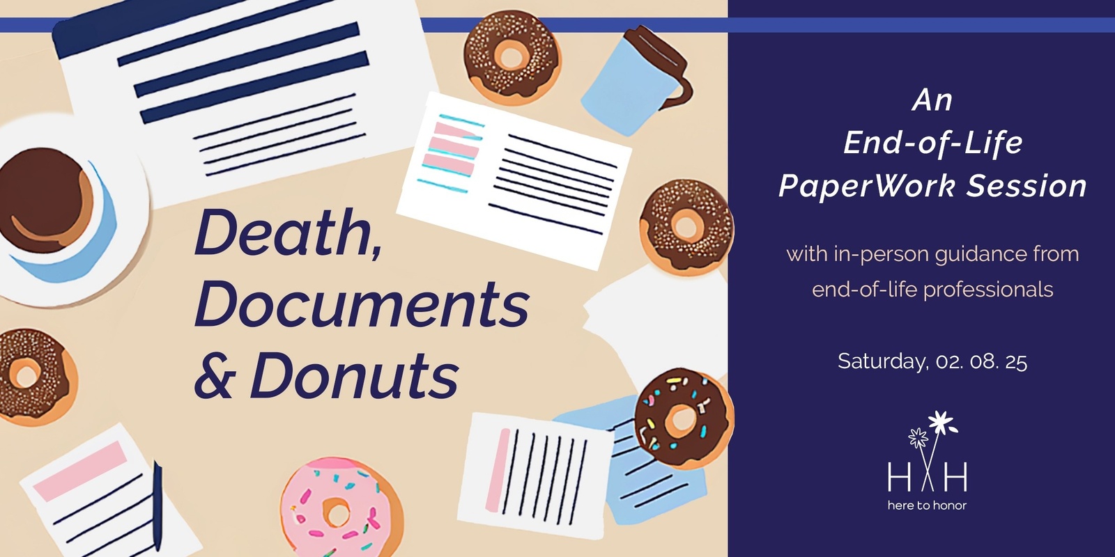 Banner image for Death, Documents & Donuts