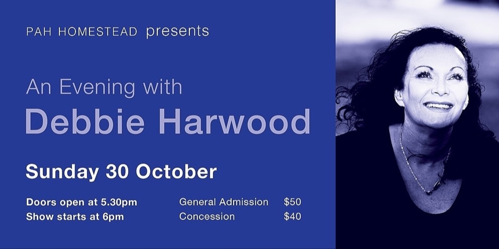 Banner image for An Evening with Debbie Harwood