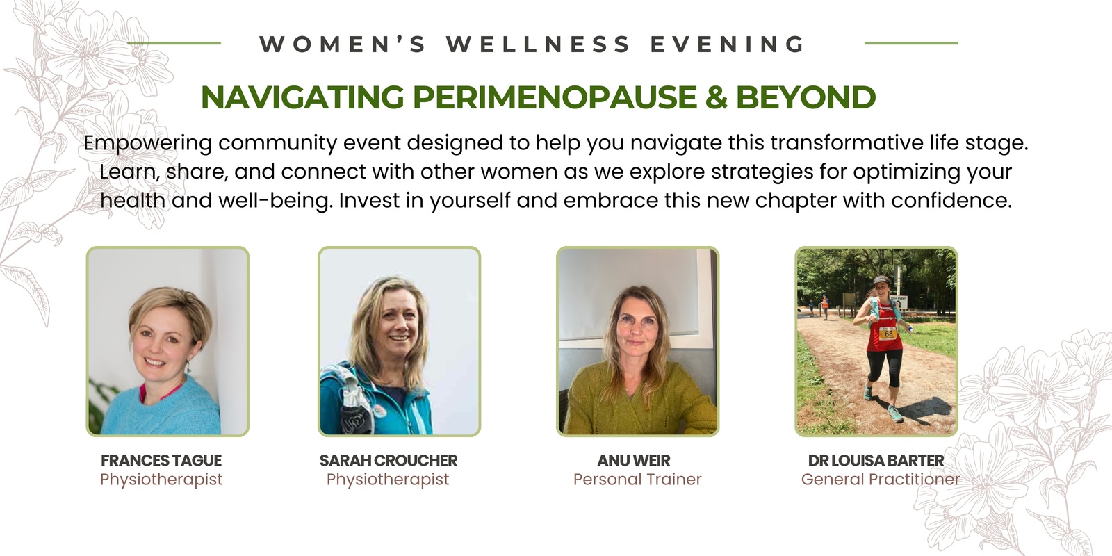 Banner image for Women's Wellness Evening - navigating perimenopause and beyond