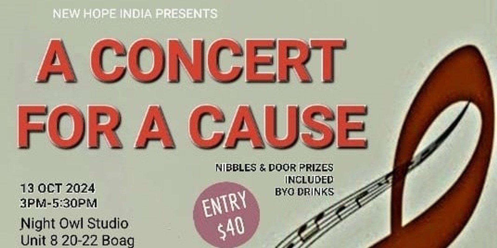 Banner image for A CONCERT FOR A CAUSE