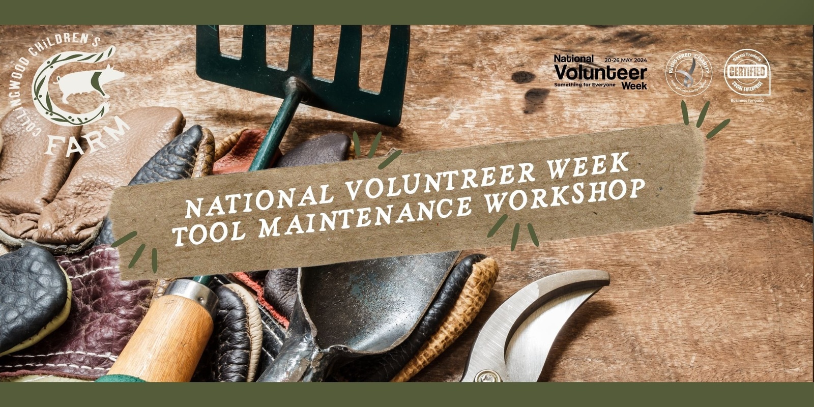 Banner image for National Volunteer Week - Tool Maintenance Workshop 