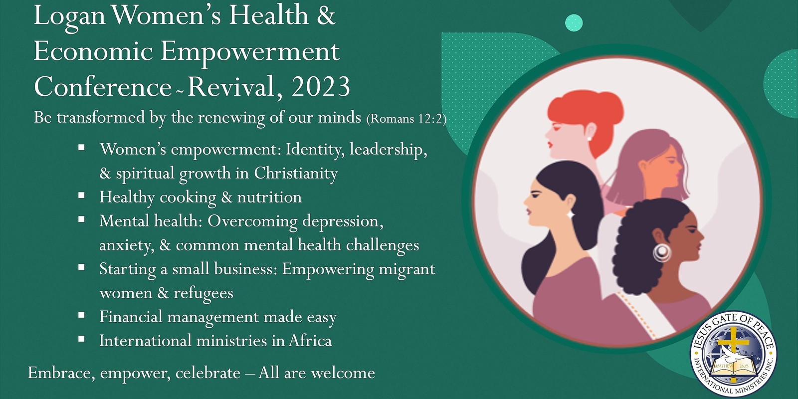 Banner image for Logan Women’s Health & Economic Empowerment Conference~Revival