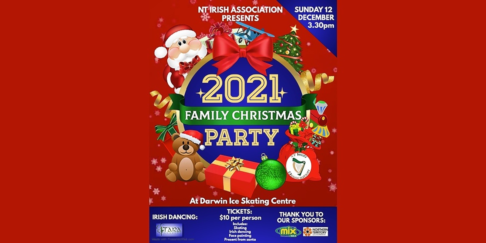 Banner image for NT Irish Association 2021 Family Christmas Party