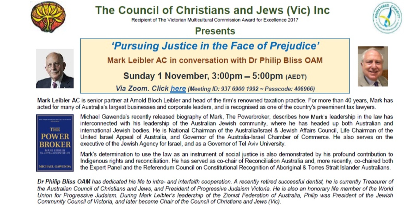 Banner image for Pursuing Justice in the Face of Prejudice