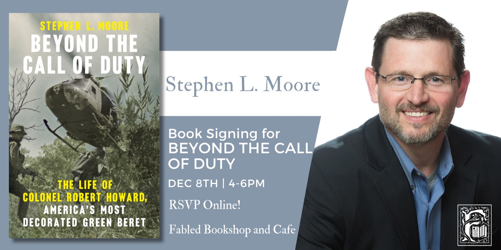 Banner image for Book Signing with Stephen L. Moore