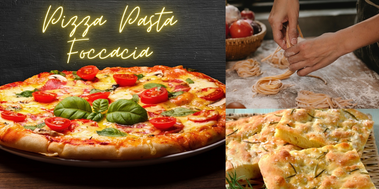 Banner image for Cooking Class - Fresh Pasta, Foccacia & Pizza