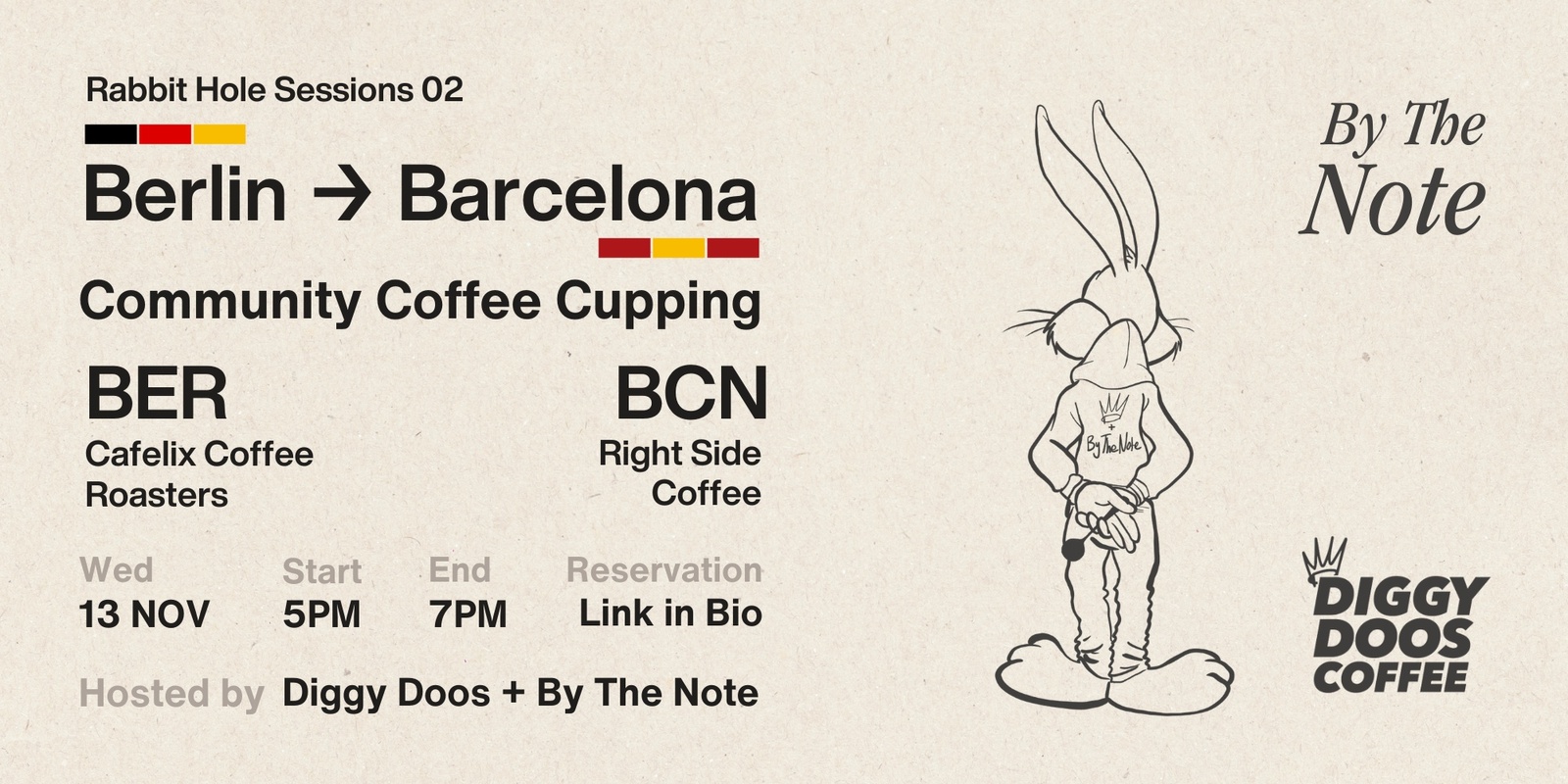 Banner image for Rabbit Hole Sessions 02 - Berlin to Barcelona - Community Coffee Tasting