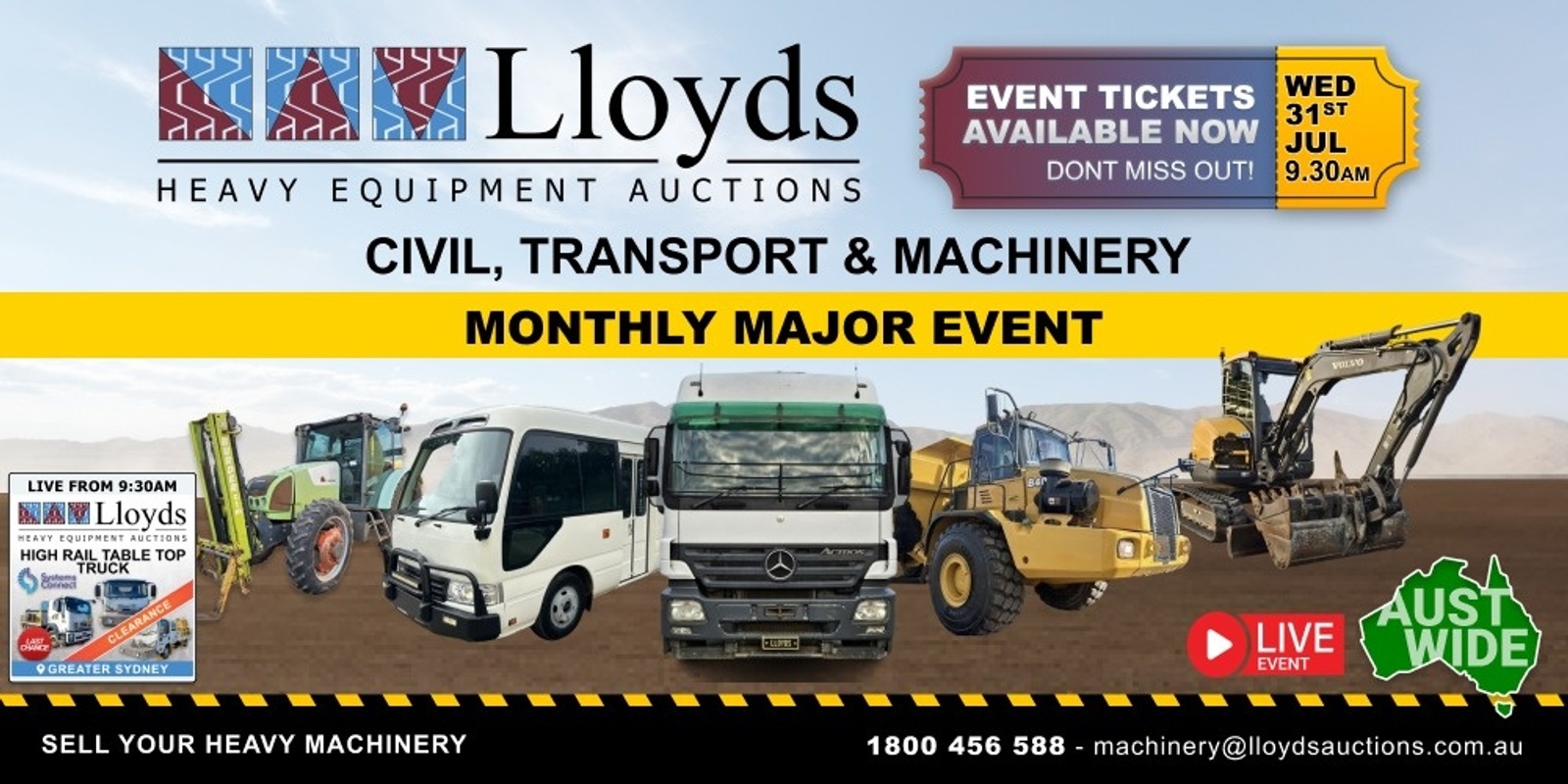 Banner image for Civil, Transport and Machinery Major Monthly Event. 