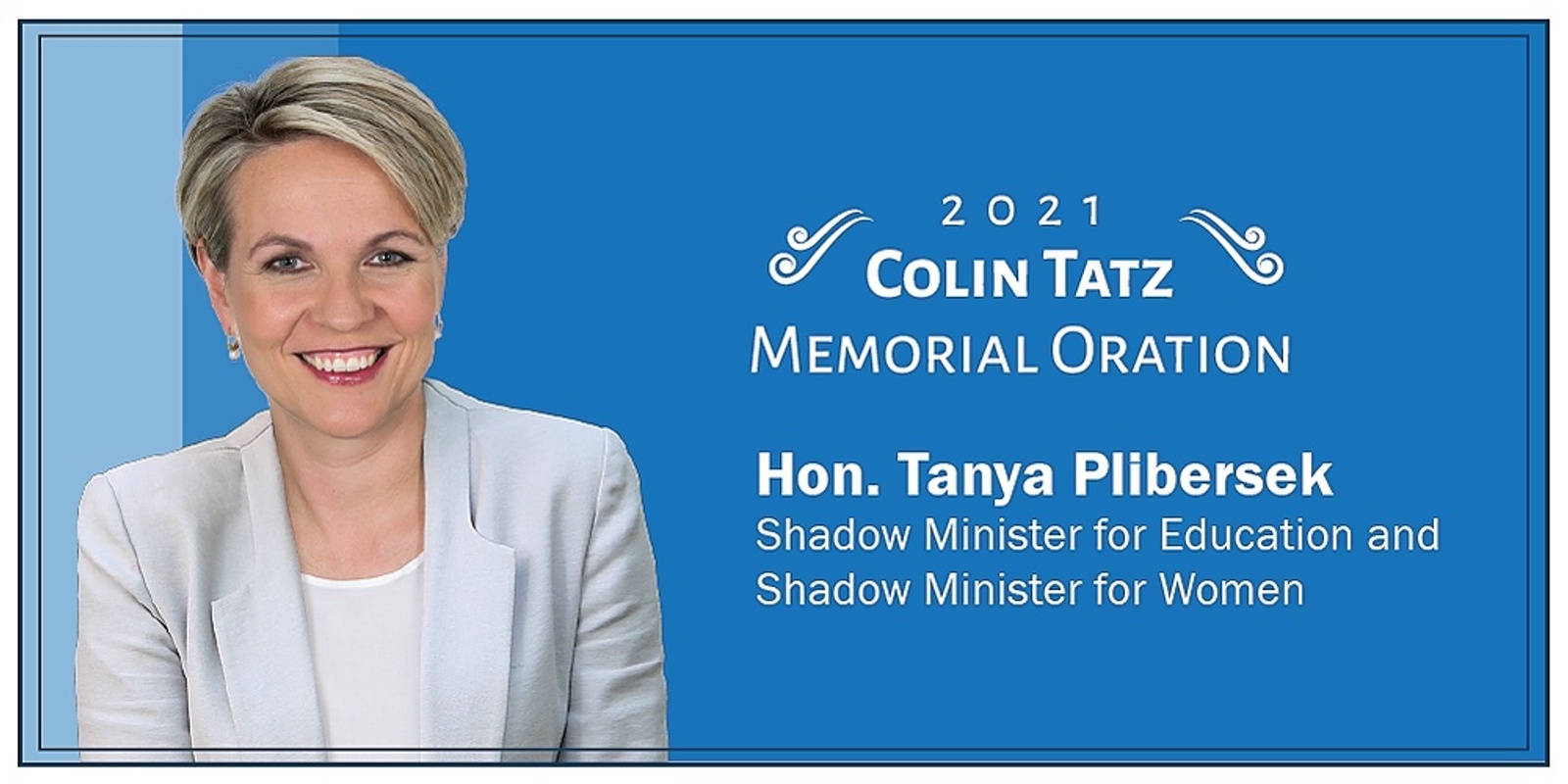 Banner image for 2021 Colin Tatz Memorial Oration delivered by  Hon. Tanya Plibersek 