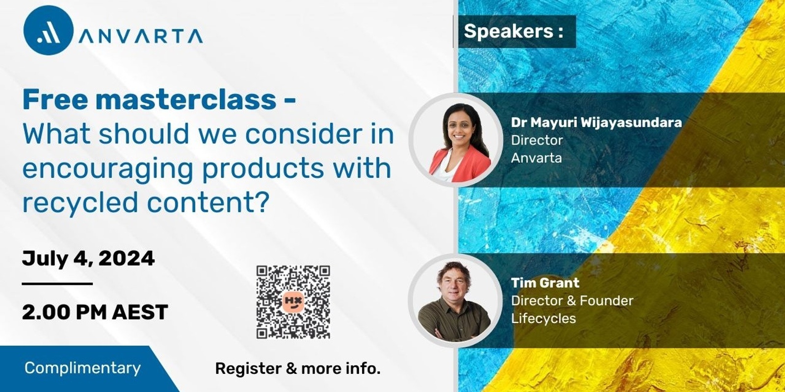 Banner image for Free masterclass -  What should we consider in encouraging products with recycled content?