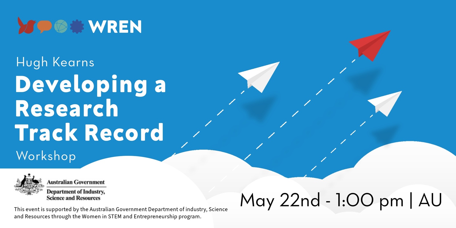 Banner image for [WREN] FREE Workshop - Developing a Research Track Record