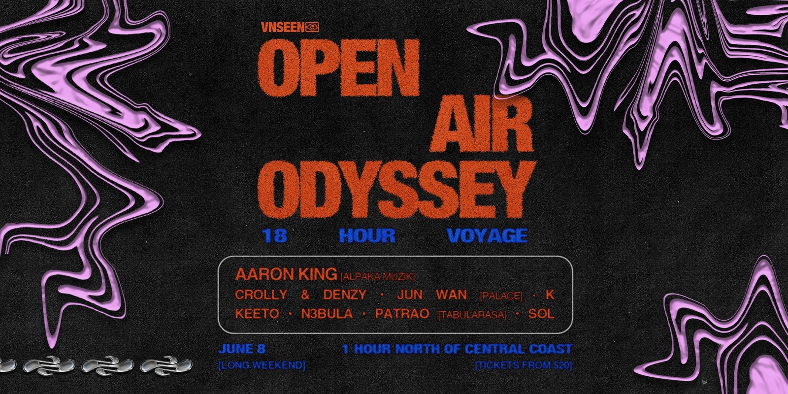 Banner image for VNSEEN: 18 HOUR OPEN AIR ODYSSEY
