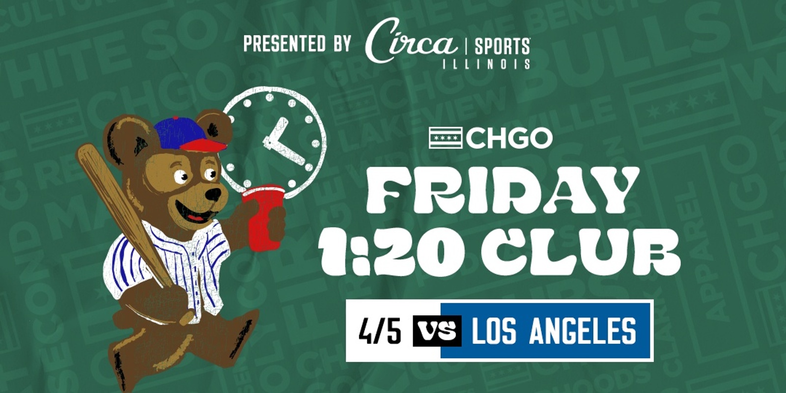 Banner image for CHGO Cubs Friday 1:20 Club Pregame at Murphy's Bleachers and After Party at Almost Home 