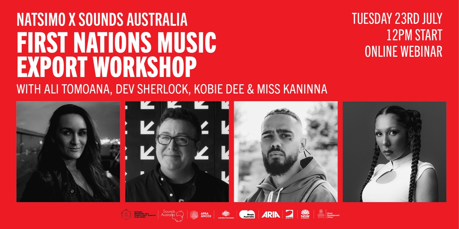 Banner image for NATSIMO X Sounds Australia - First Nations Music Export Workshop