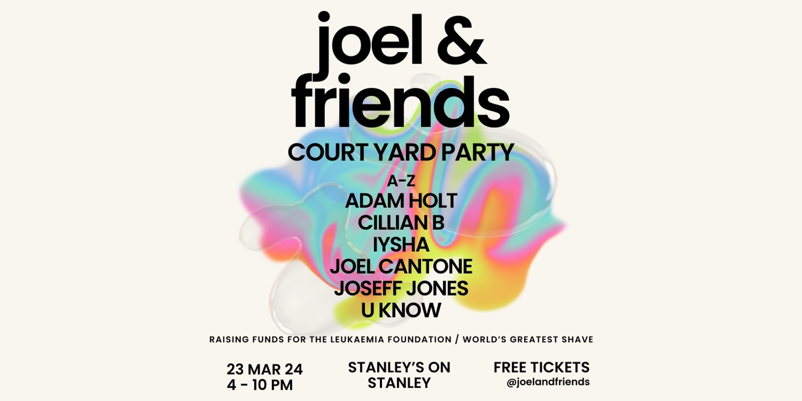 Banner image for Joel & Friends - Courtyard Party