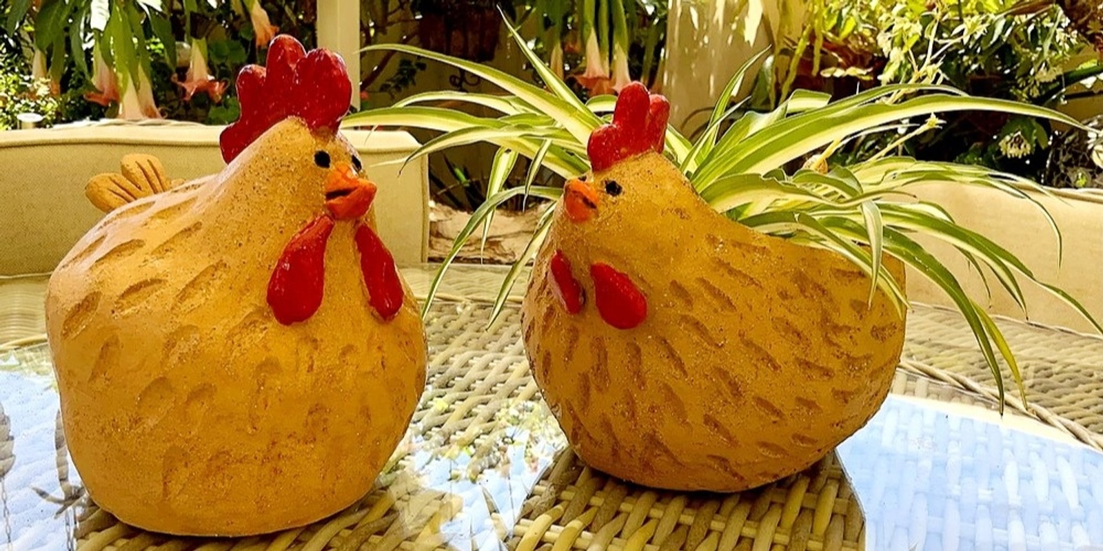 Banner image for Make A Clay Chicken or Chicken Planter 3