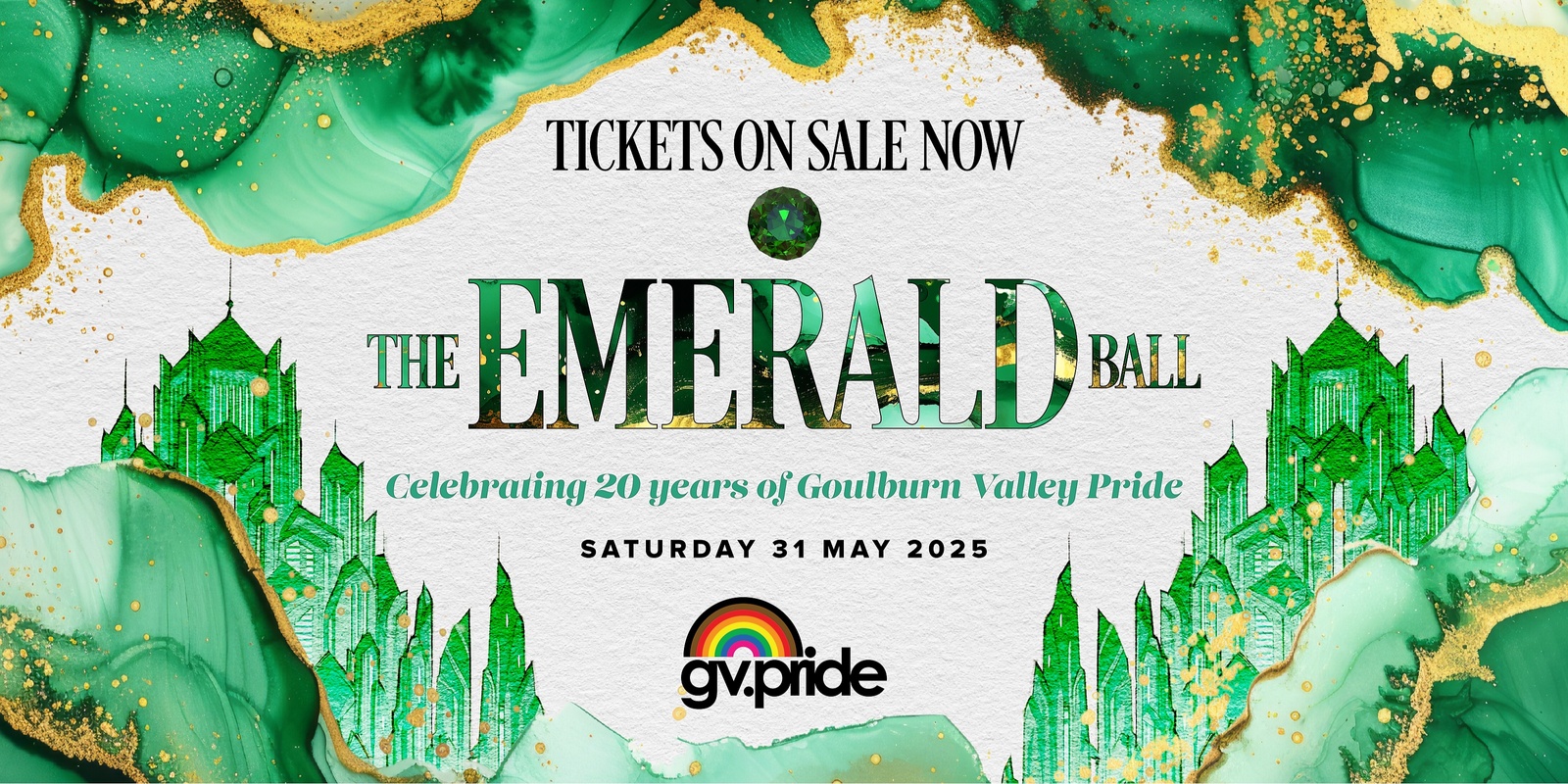 Banner image for The Emerald Ball | Celebrating 20 years of Goulburn Valley Pride | 31 May 2025