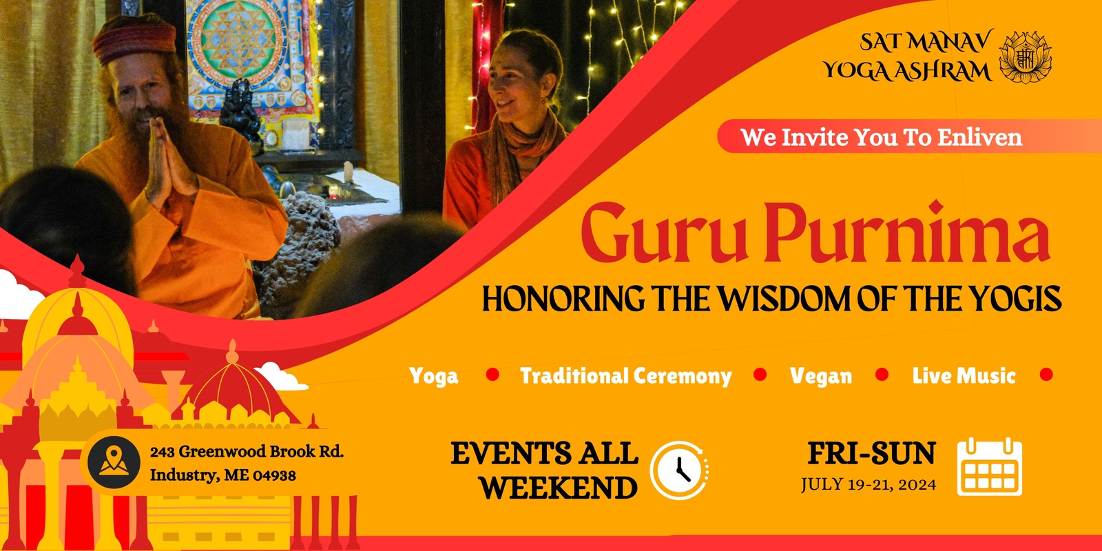 Banner image for Guru Purnima ~ Honoring the Wisdom of the Yogis 