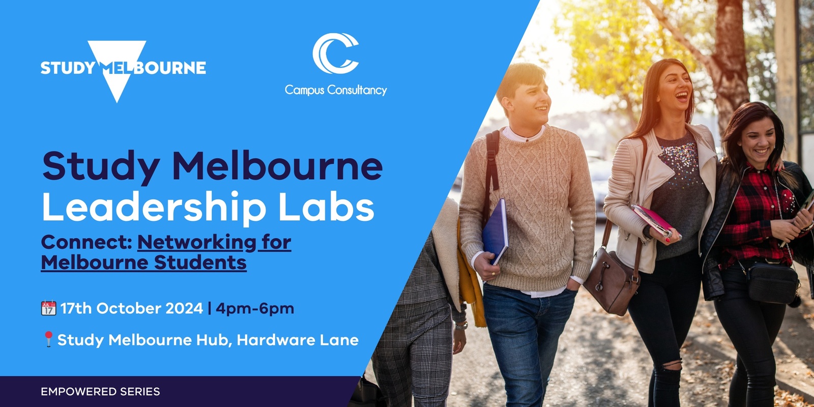 Banner image for Study Melbourne Leadership Labs - Connect - Networking for Melbourne Students