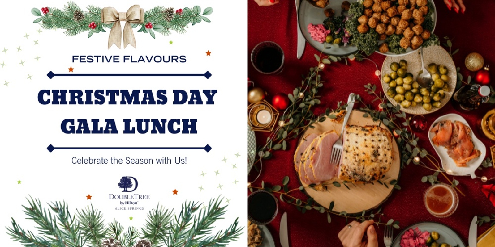 Banner image for Festive Flavours: Christmas Day Gala Lunch at DoubleTree by Hilton