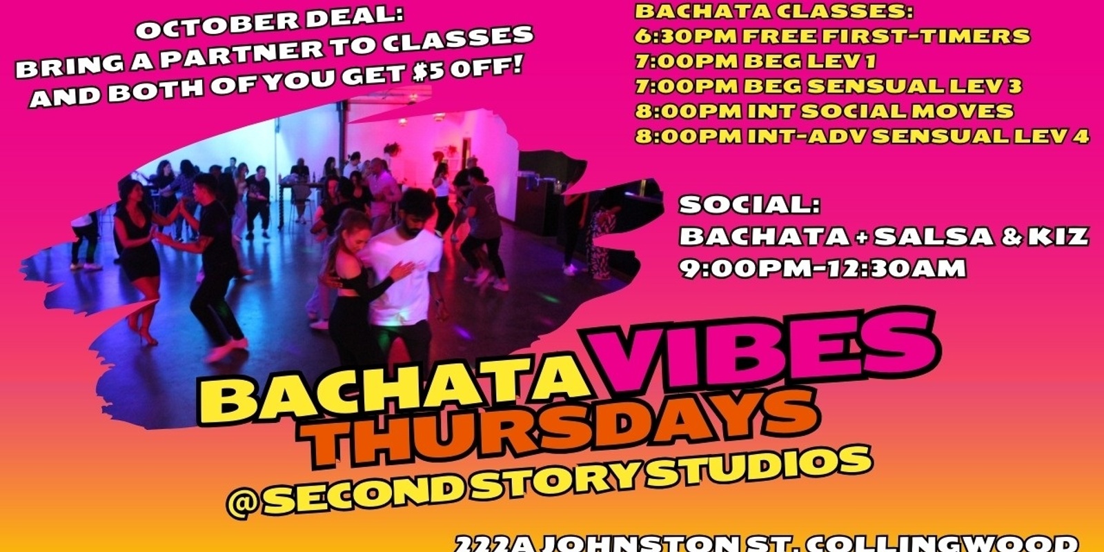 Banner image for Bachata Vibes Thursdays