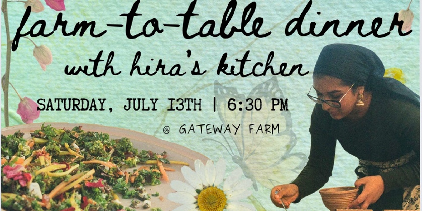 Banner image for Farm-to-Table Dinner with Hira