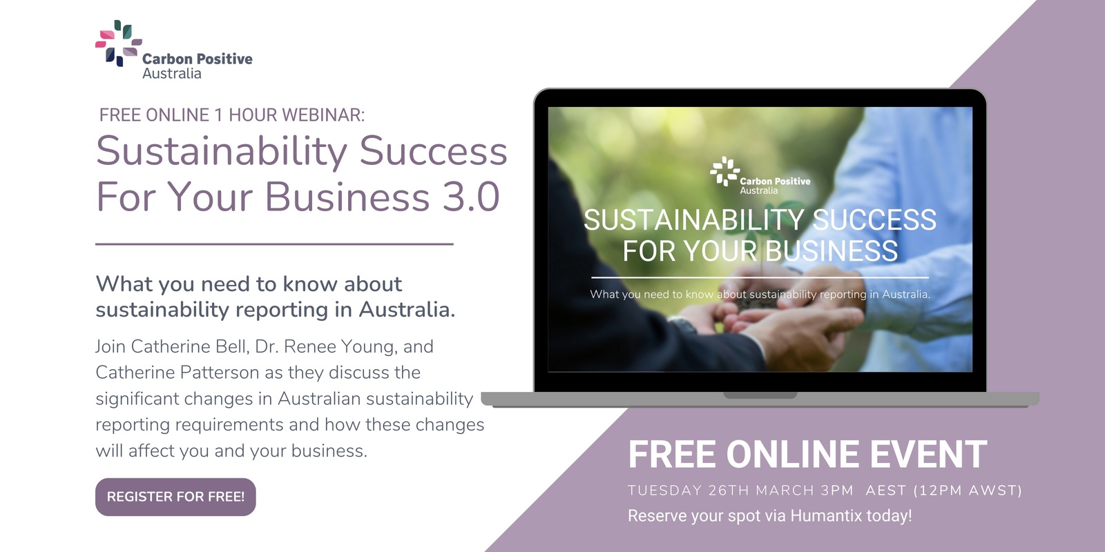 Banner image for Sustainability Success For Your Business - Australian Reporting