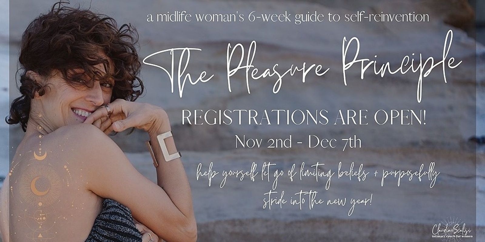 Banner image for The Pleasure Principle | a midlife woman's 6-week guide to self-reinvention through peri-menopause 