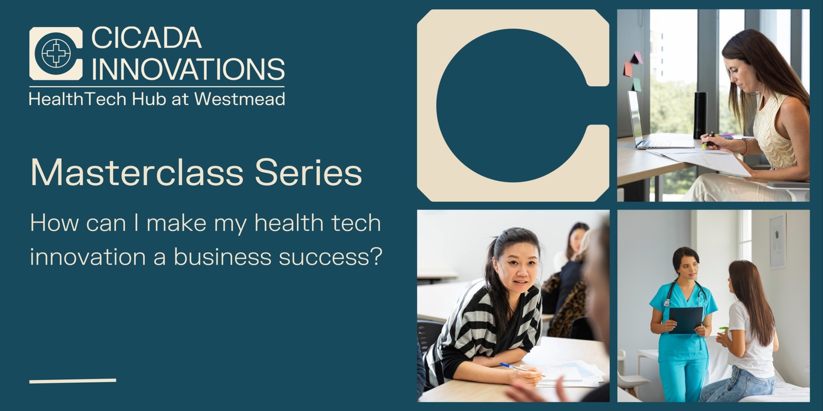 Banner image for HealthTech Hub Masterclass: How can I make my health tech innovation a business success?