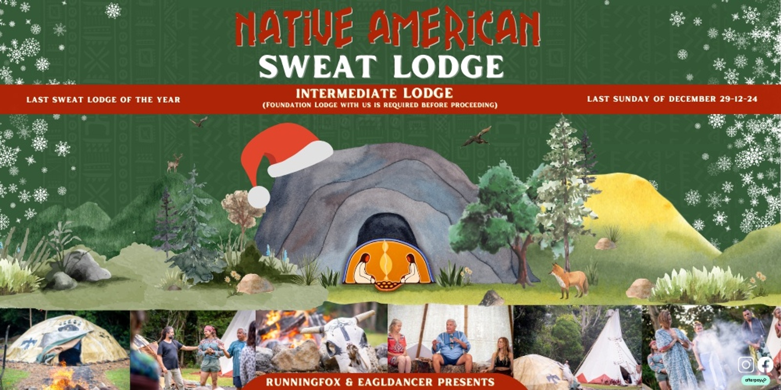 Banner image for Runningfox & EagleDancer's Native American Sweat Lodge Intermediate December 2024