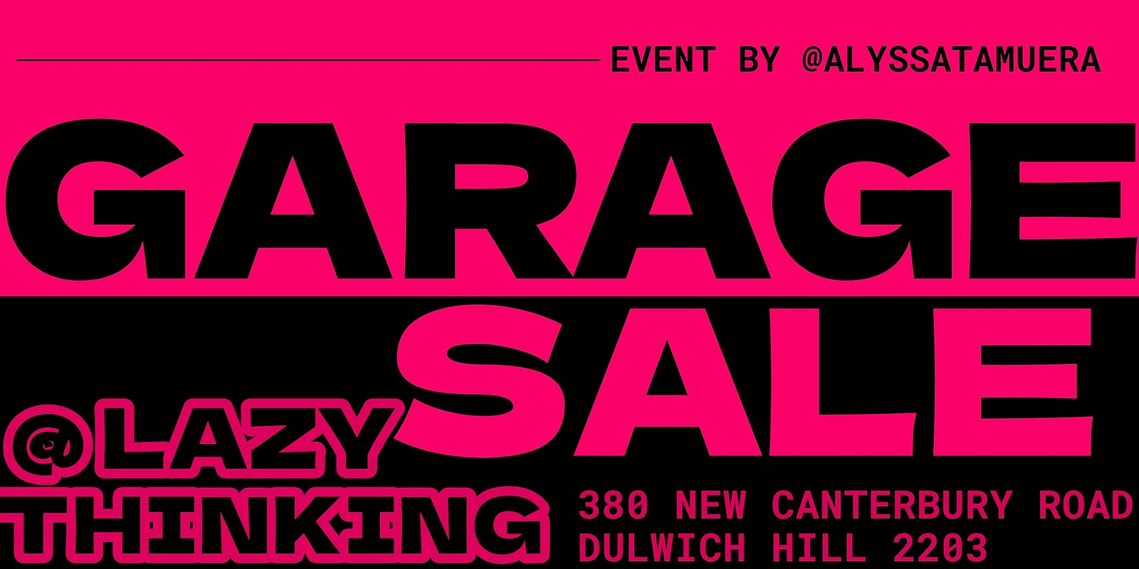 Banner image for GARAGE SALE 2.0