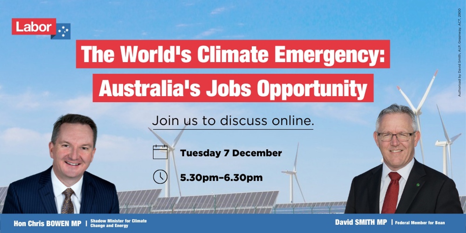 Banner image for The World's Climate Emergency: Australia's Job Opportunity