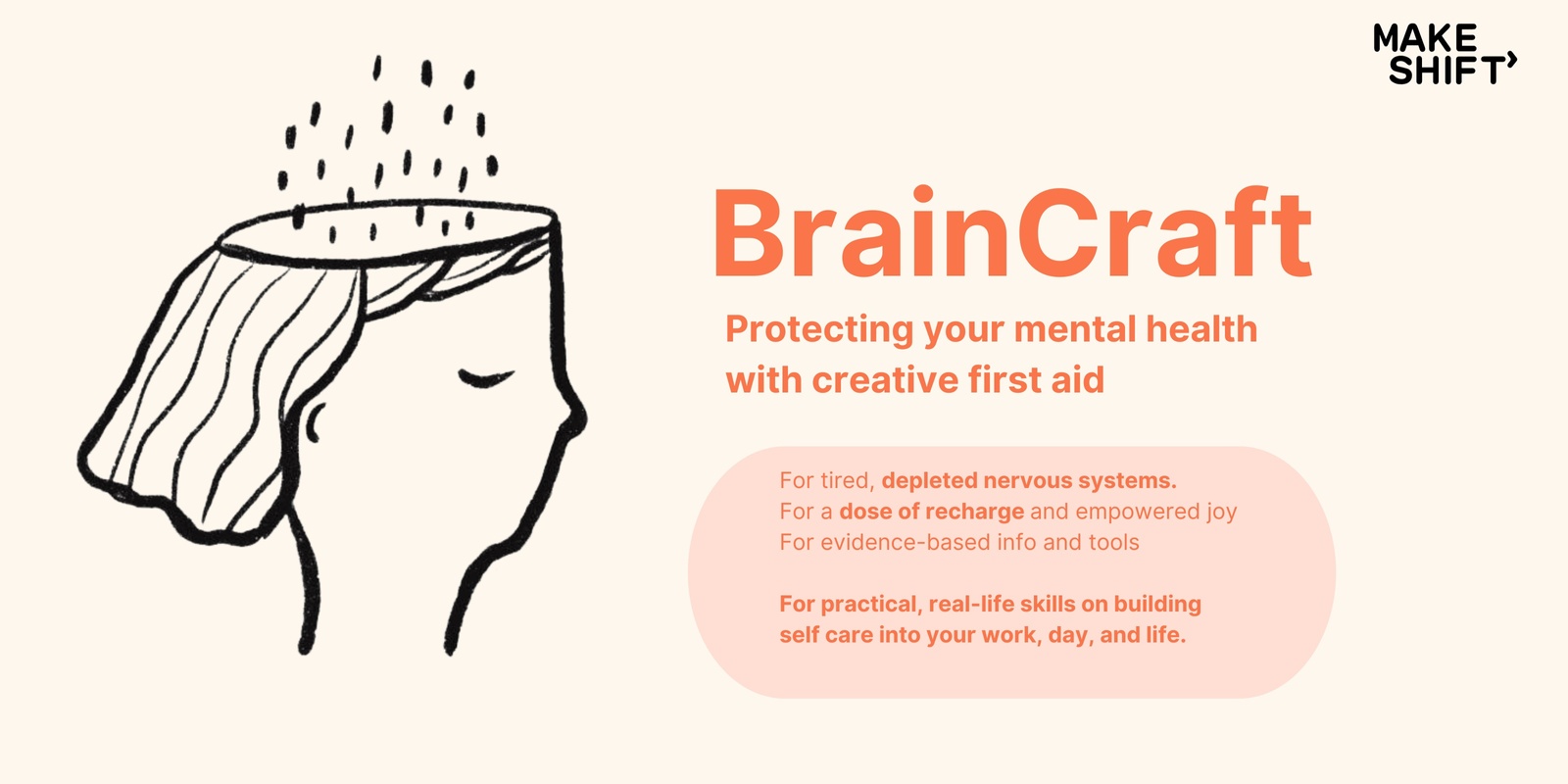 Banner image for Brain Craft: Protect Your Mental Health with Creative First Aid 