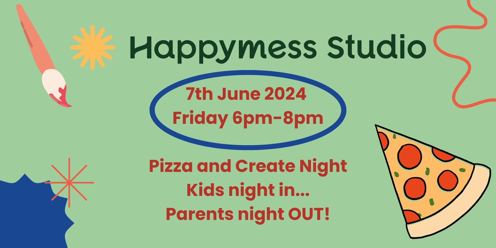 Banner image for Kids paint and pizza night (kids night in/parents night out!)