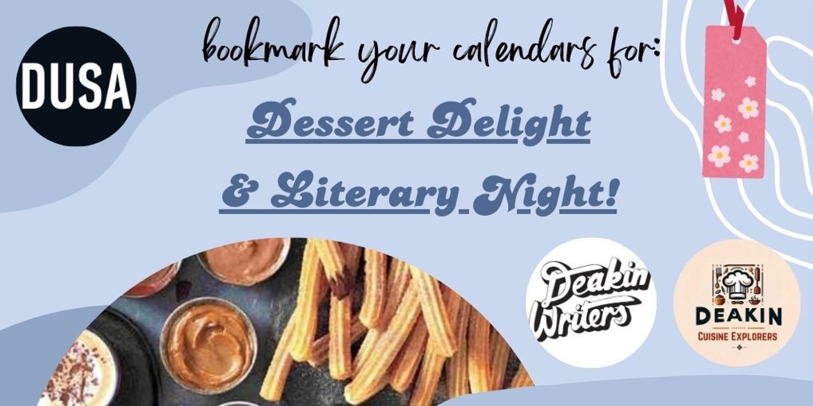 Banner image for WRITERS X DCE: Dessert Delight & Literary Night