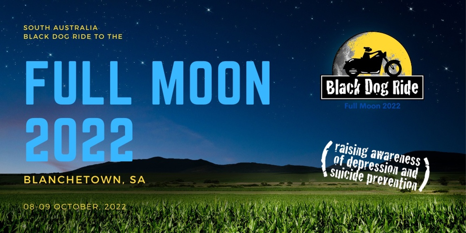 Banner image for SA - Black Dog Ride to the Full Moon 2022