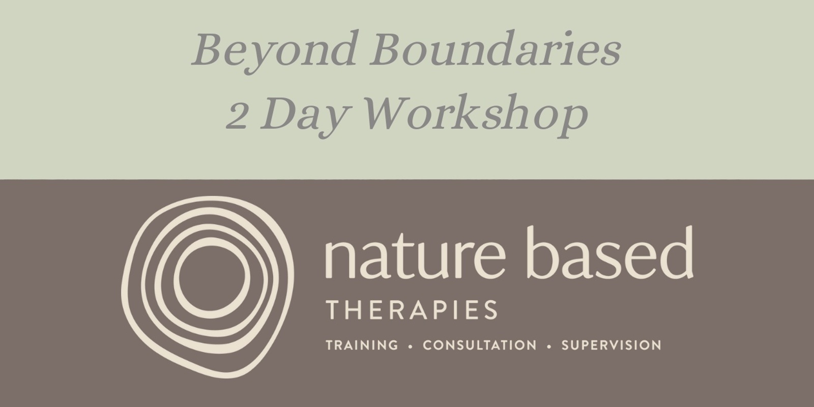 Banner image for  Beyond Boundaries. A 2-Day Workshop Developing Practice in Nature Based Therapy.