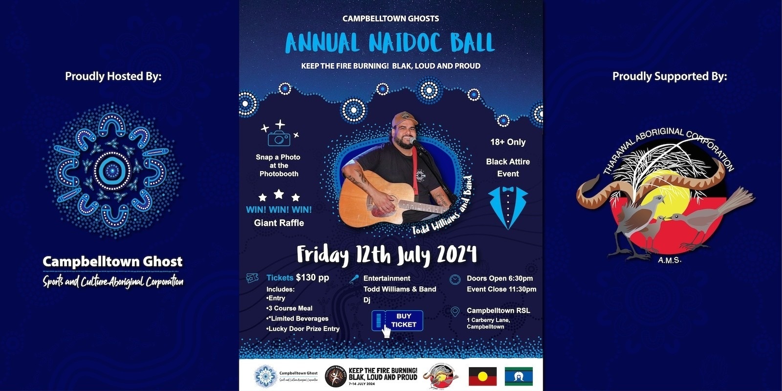 Banner image for CAMPBELLTOWN GHOSTS - ANNUAL NAIDOC BALL