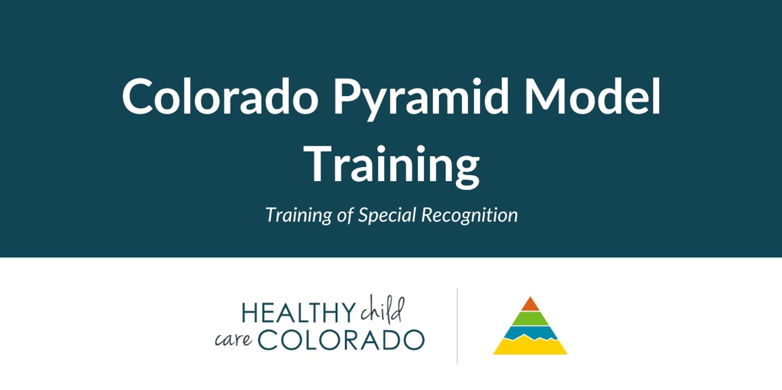 Banner image for Colorado Pyramid Model Training