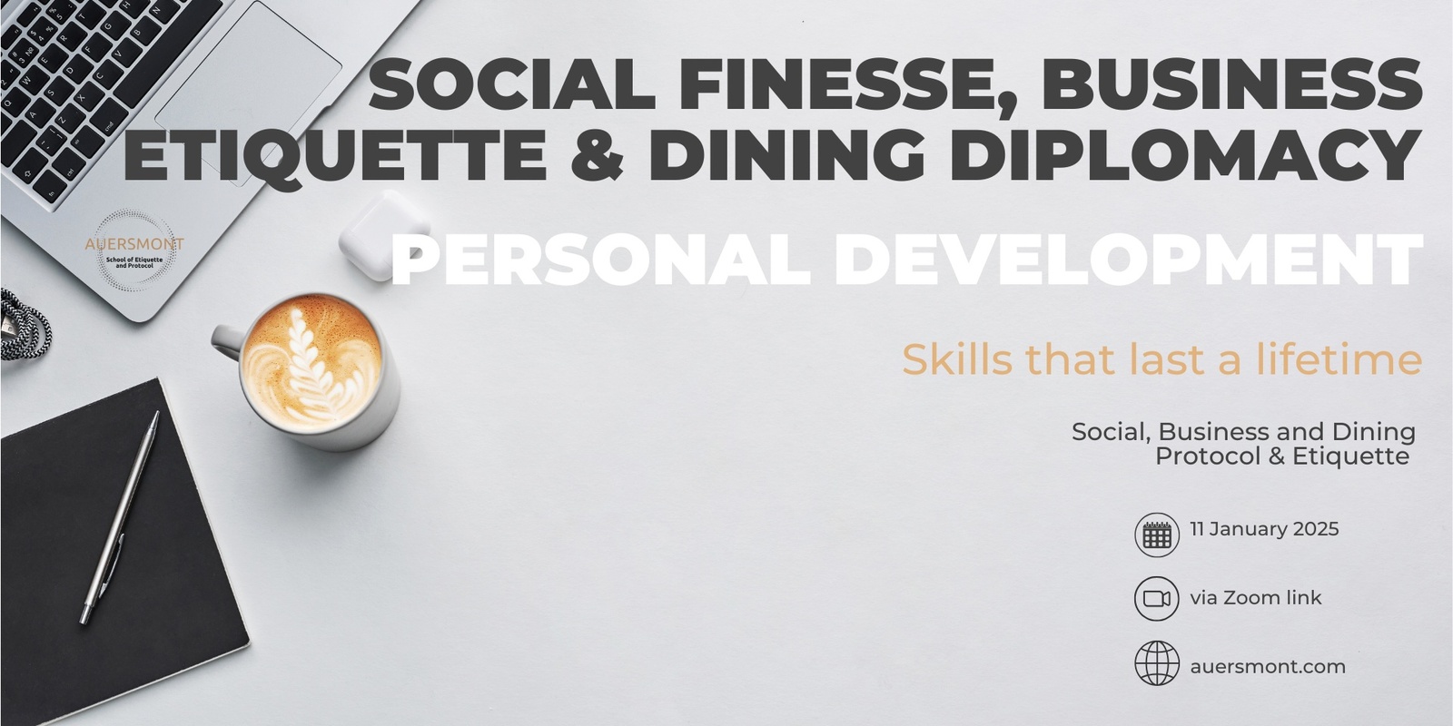 Banner image for Personal Development & Etiquette for Adults: Online Group Program