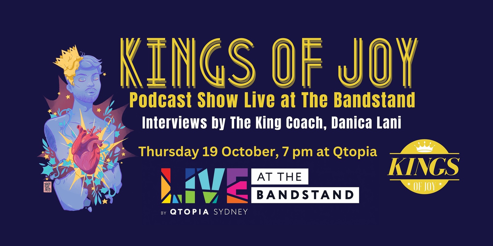 Banner image for Kings of Joy Podcast Show | Live at the Bandstand 