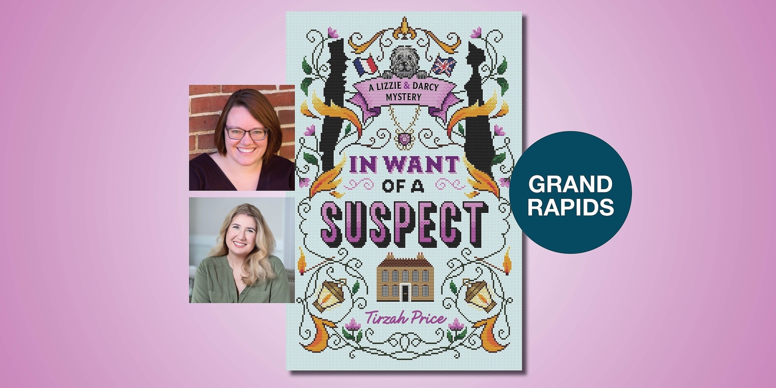 Banner image for In Want of a Suspect with Tirzah Price and Molly Harper