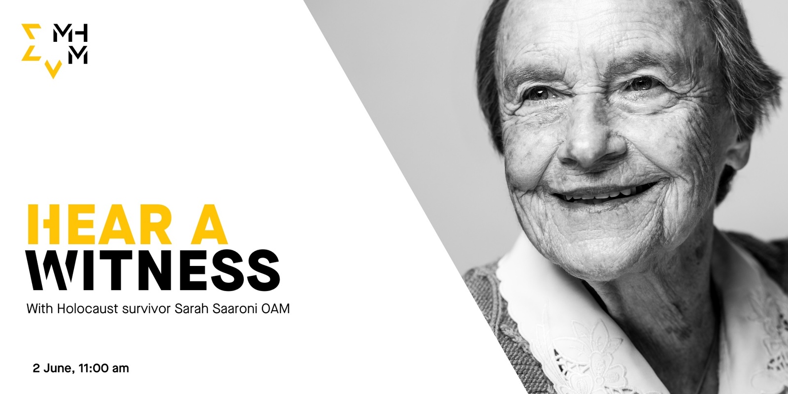 Hear a Witness: Sarah Saaroni OAM | Humanitix