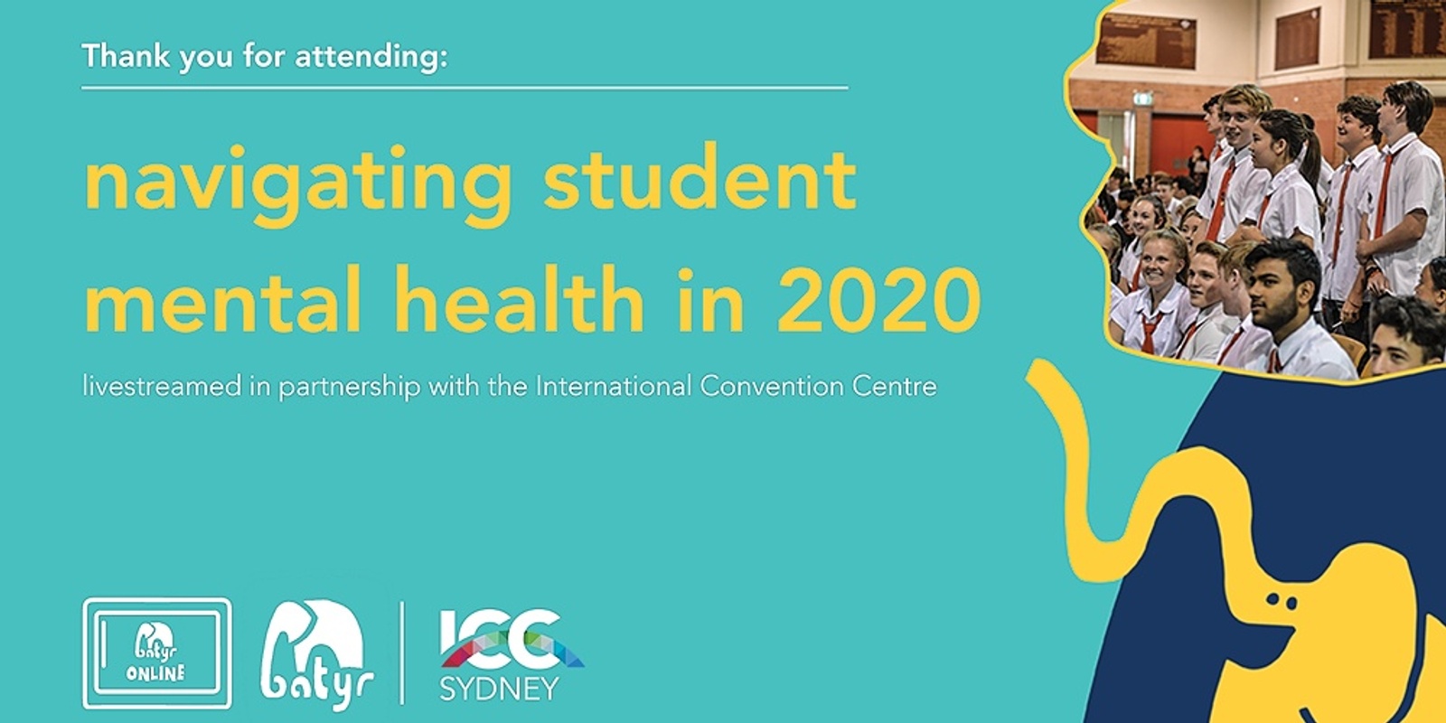 Banner image for batyr online: navigating student mental health in 2020