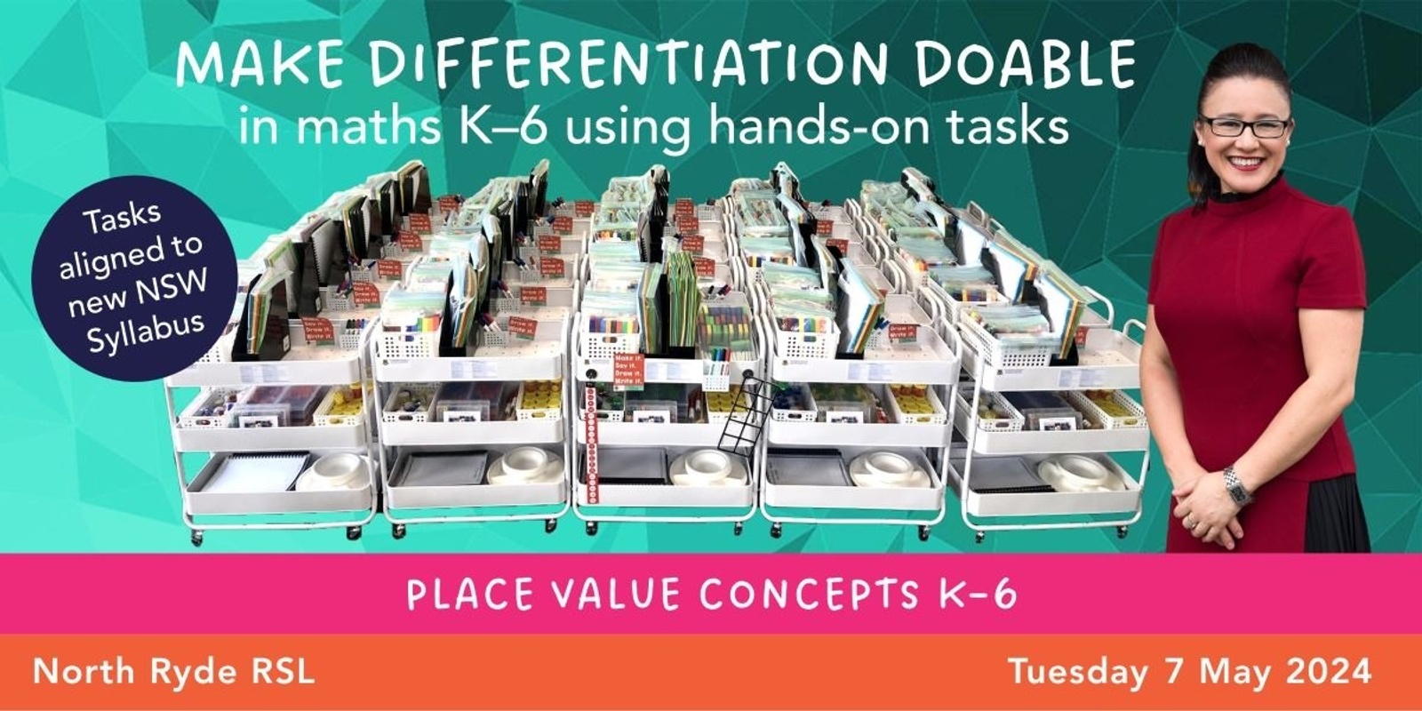 Banner image for Make Differentiation Doable with Anita Chin | Place value | North Ryde
